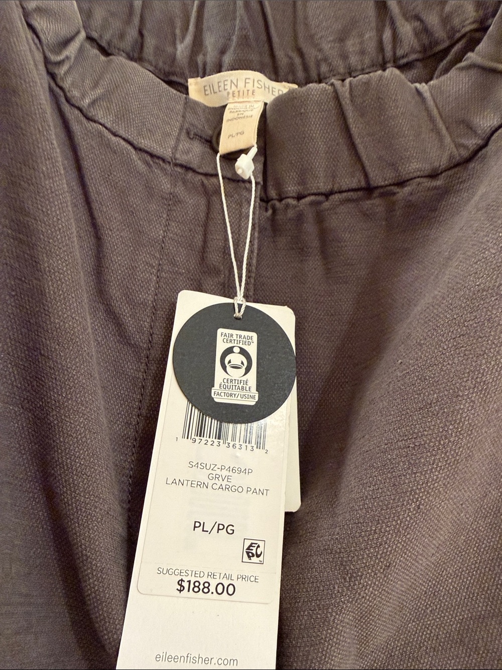 eileen fisher lantern cargo pants NWT - Picture 2 of 3